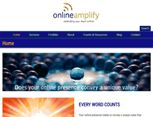 Tablet Screenshot of onlineamplify.com